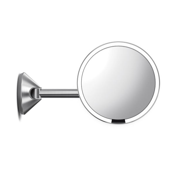 Stensko/kozmetično ogledalo z lučjo/povečevalno (5x) ø 20 cm Sensor – simplehuman-image-3