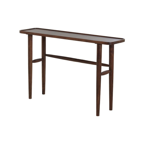 Rjava stranska mizica iz masivne akacije 30x120 cm Qiano – Light & Living-image-2