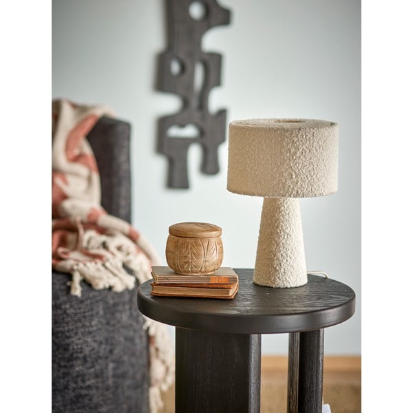 Bela namizna svetilka s tekstilnim senčilom (višina 30 cm) Emmie – Bloomingville-image-3