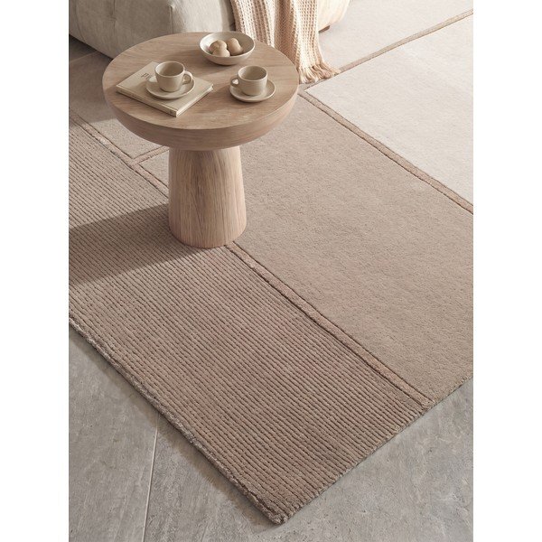 Rjava/kremno bela preproga iz mešanice volne 120x170 cm Presilda – Villeroy&Boch-image-3