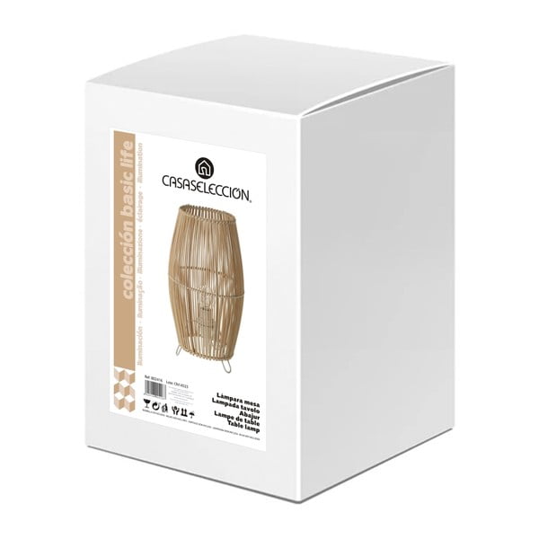 Bambusova namizna svetilka v naravni barvi z bambusovim senčnikom (višina 29 cm) Natural Way – Casa Selección-image-3