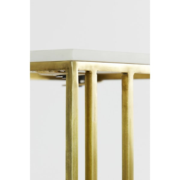 Stranska mizica z mizno ploščo v marmornem dekorju 31x41 cm Roshan – Light & Living-image-1