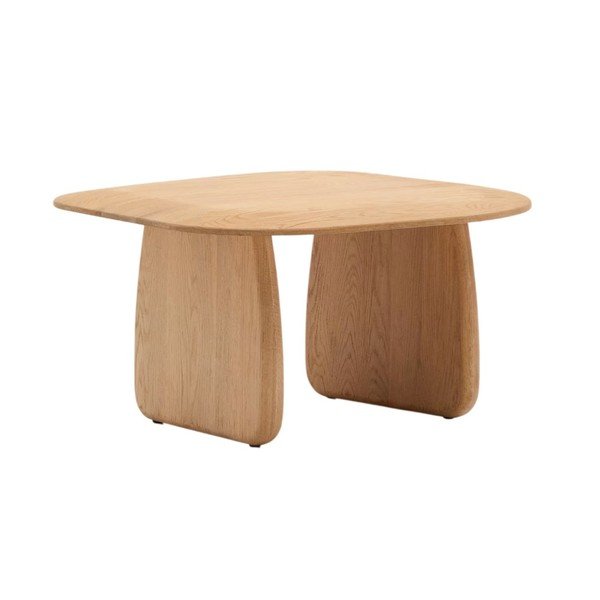 Stranska mizica iz masivnega hrasta 70x71 cm Pirita – Kave Home