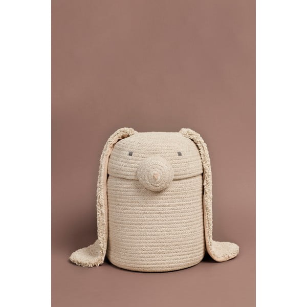 Kremno bela tekstilna otroška škatla za shranjevanje ø 25x30 cm Rita the Rabbit – Lorena Canals-image-4