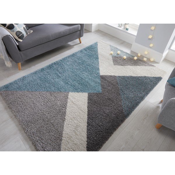 Modro-siva preproga Flair Rugs Zula, 120 x 170 cm-image-4