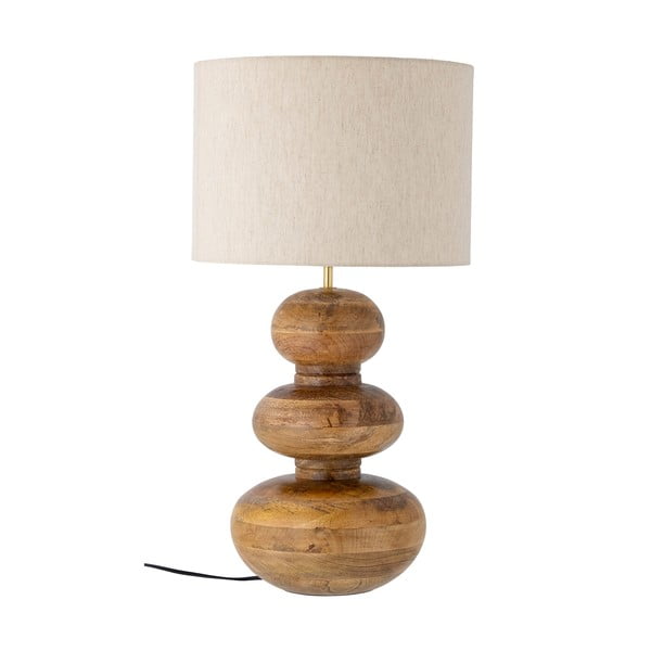 Rjava namizna svetilka s tekstilnim senčnikom (višina 66 cm) Diwa – Bloomingville