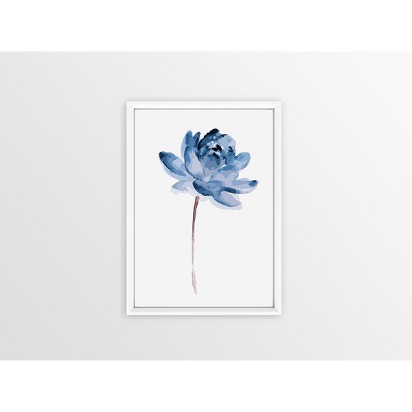 Stenska slika v okvirju Piacenza Art One Blue Flower, 23 x 33 cm