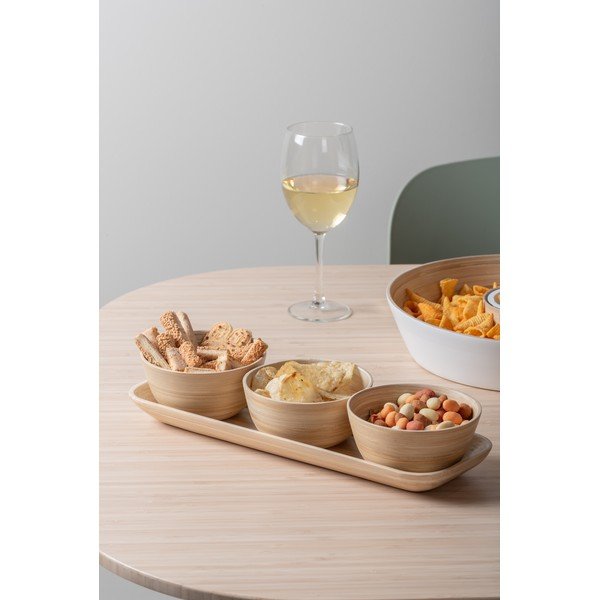 Bambusov komplet za serviranje v naravni barvi Puro – PT LIVING-image-1