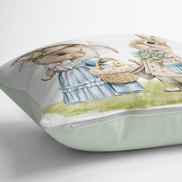 Prevleke za blazino z velikonočnim motivom v kompletu 4 ks 43x43 cm – Mila Home-image-1