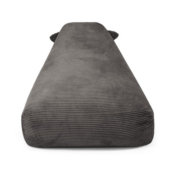 Črna otroška vreča za sedenje iz rebrastega žameta Snug 80 Dragon – SLOWDOWN-image-1