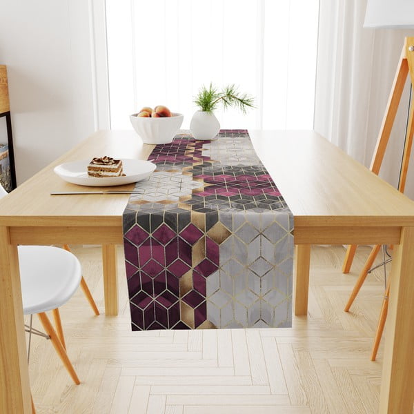 Namizni tekač 140x45 cm Optic - Minimalist Cushion Covers-image-2