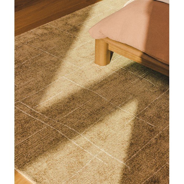 Gorčično rumena ročno tkana preproga 200x300 cm Eloda – Kave Home-image-3