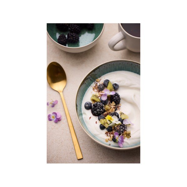 Belo-zelena skledica iz kamenine 850 ml Gastro White/Green – Bitz-image-4