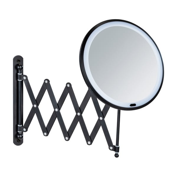 Kozmetično ogledalo z lučjo/povečevalno (5x) ø 20 cm Barona – Wenko-image-1