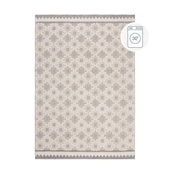 Sivo-bež pralna preproga 194x290 cm Graysen – Flair Rugs