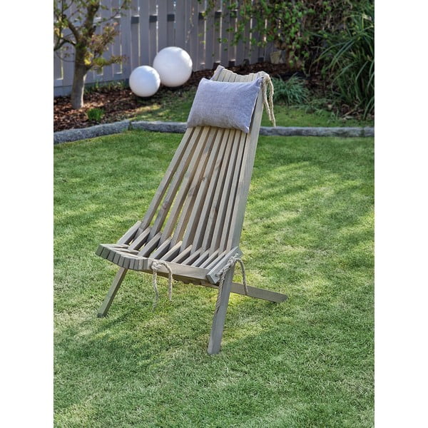 Sivi leseni vrtni stol Falun - Garden Pleasure-image-1