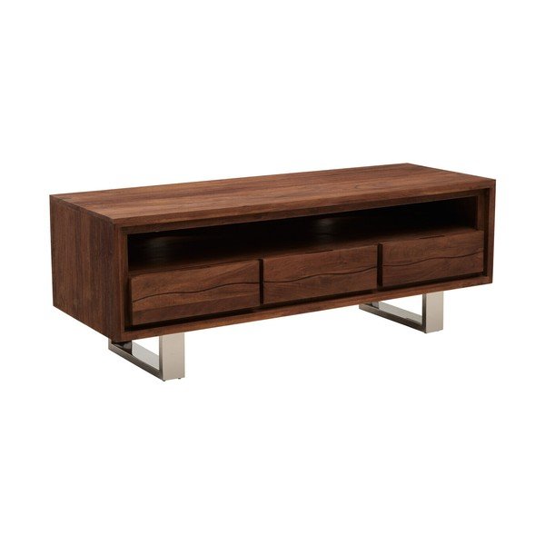 TV omarica iz masivne akacije v temni naravni barvi 140x52x50 cm Simla – Premier Housewares