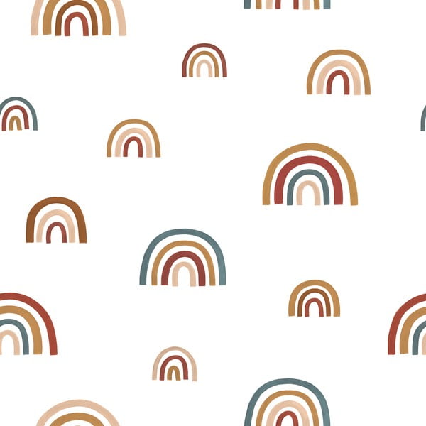 Otroška tapeta 10 m x 50 cm Goodlooking Rainbows – Lilipinso