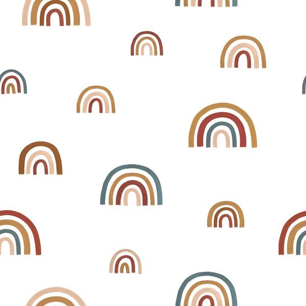 Otroška tapeta 10 m x 50 cm Goodlooking Rainbows – Lilipinso