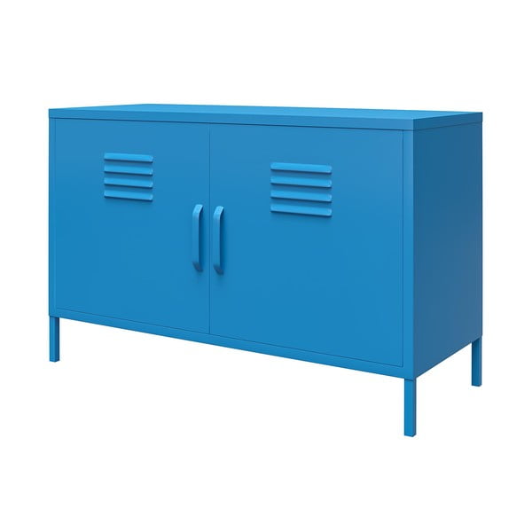 Modra kovinska omarica Novogratz Cache, 100 x 64 cm-image-2