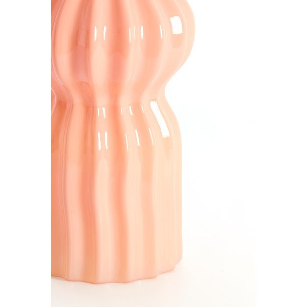 Rožnata steklena vaza (višina 28 cm) Terento – Light & Living-image-3
