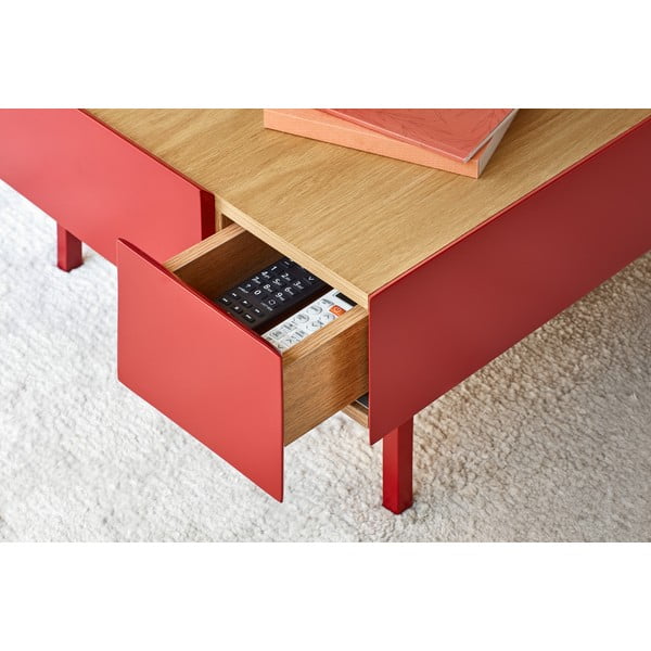 Temno rdeča kavna mizica Teulat Arista-image-2