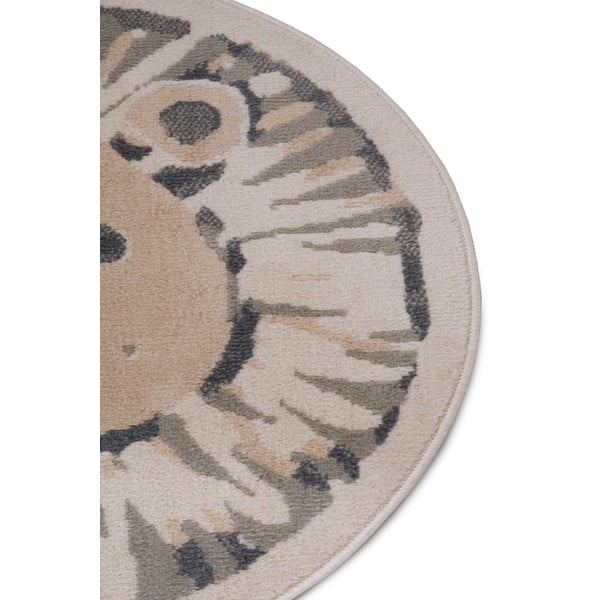 Bež otroška preproga ø 100 cm Lion – Hanse Home-image-1