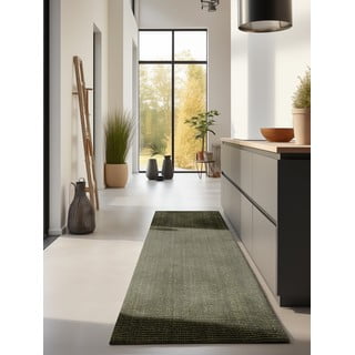 Kaki zelen tekač iz jute 80x200 cm Bouclé – Hanse Home