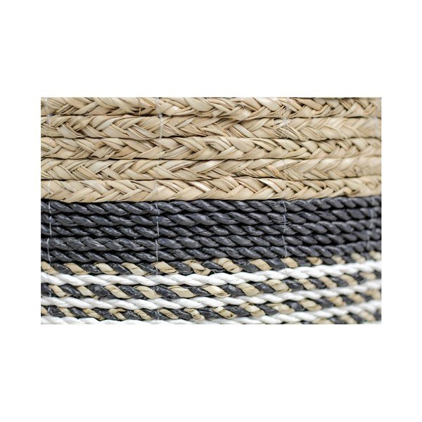 Komplet 3 košar za shranjevanje HSM collection Raffia Natural Gris-image-2