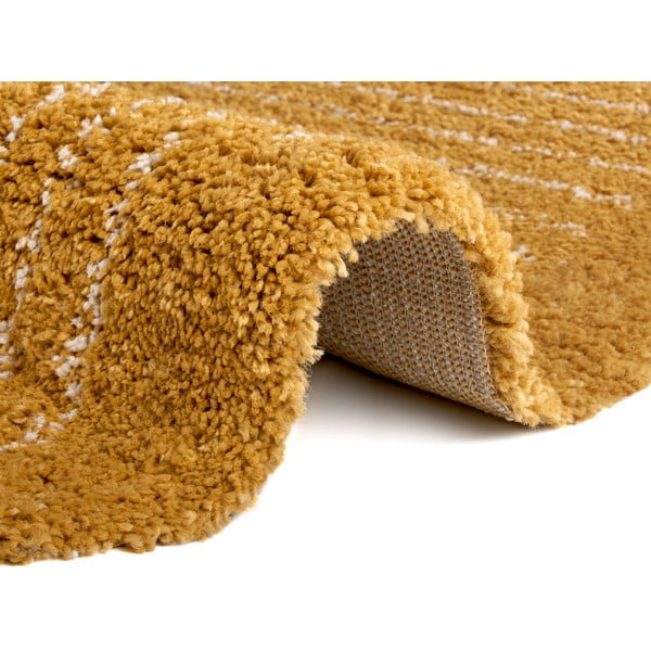 Oker rumena okrogla preproga ø 120 cm Dion – Hanse Home-image-2