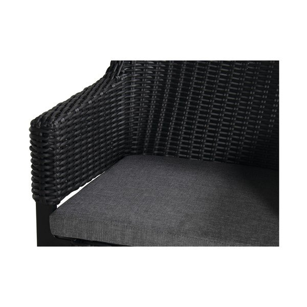 Črn plastičen vrtni stol Cairo – Hartman-image-4