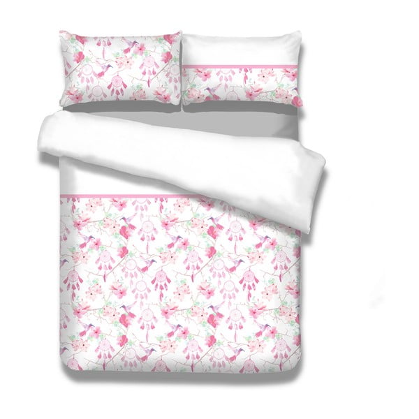 Flanelno posteljno perilo za enojno posteljo AmeliaHome Sweet Dreams, 155 x 220 cm