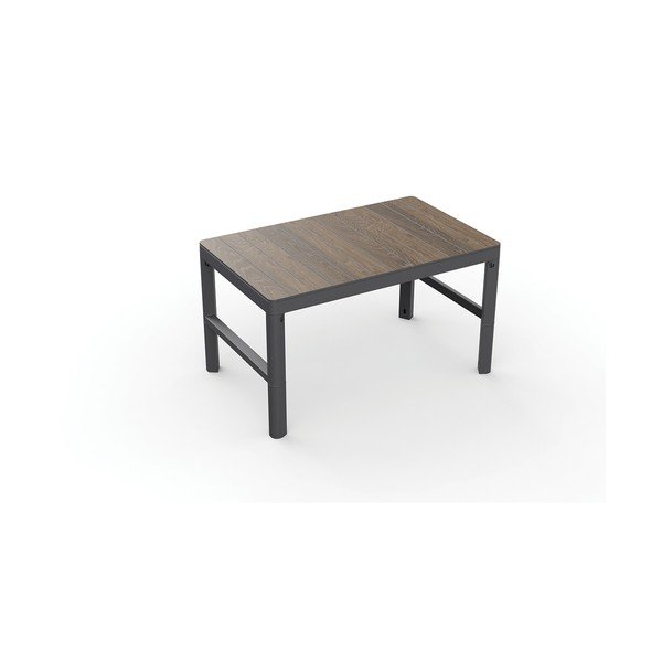 Vrtna klubska mizica v orehovem dekorju 71,5x116 cm Lyon – Keter-image-3