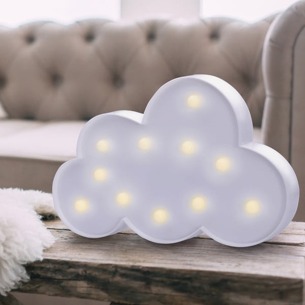 LED luč DecoKing Cloud, višina 18 cm