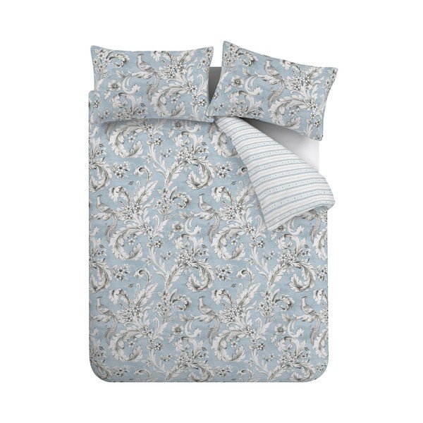 Bela/modra enojna posteljnina 135x200 cm Regal Floral – Catherine Lansfield