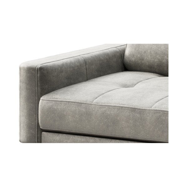 Siva zofa iz umetnega usnja MESONICA Musso Tufted, 210 cm-image-4