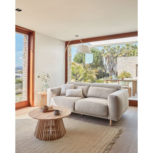 Bež kavč 215 cm Singa - Kave Home-image-1