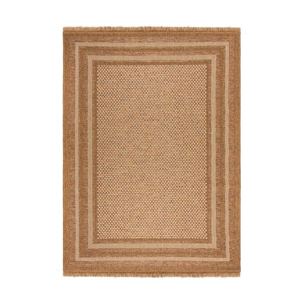 Notranja in zunanja preproga v naravni barvi 160x230 cm Layla Border – Flair Rugs