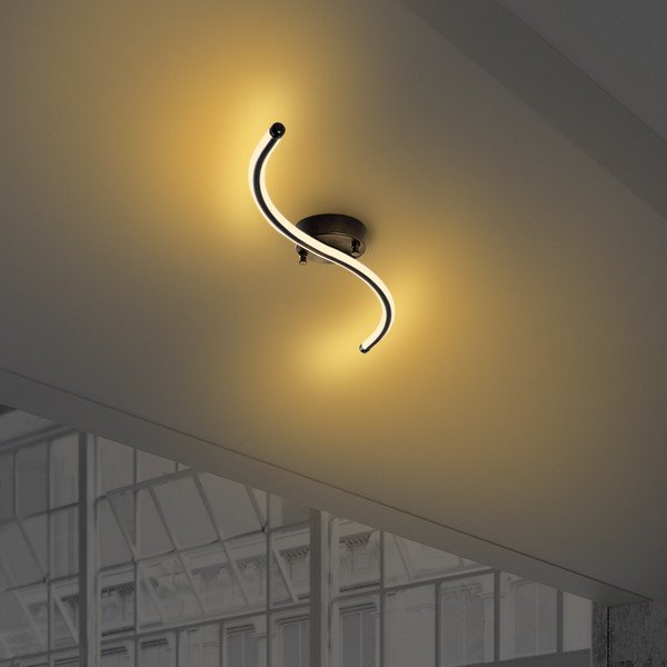 Črna LED stropna svetilka 10x67 cm Yilan – Opviq lights-image-4