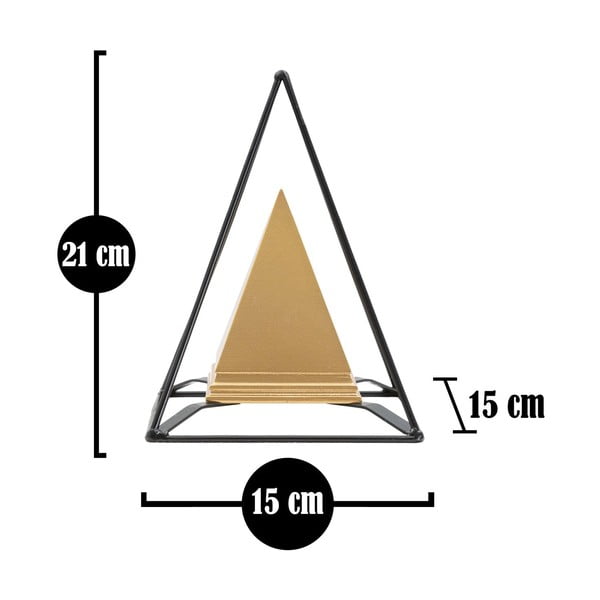 Kovinski kipec v zlati barvi Mauro Ferretti Piramid-image-4