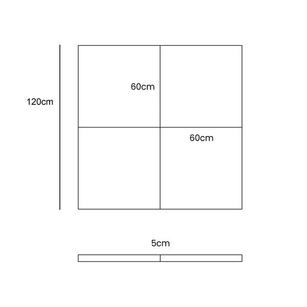 Kaki zelena otroška igralna podloga 120x120 cm – Meowbaby-image-1