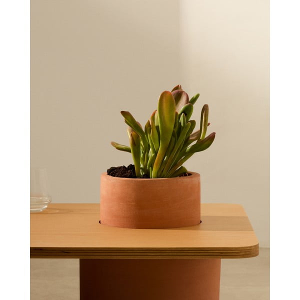 Okrogla mizica v jesenovem dekorju v naravni barvi 60x110 cm Olaria – Kave Home-image-2