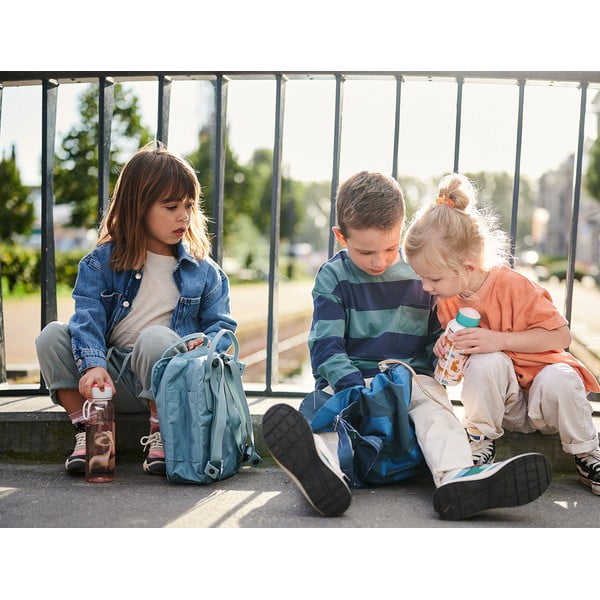 Bela/svetlo rožnata otroška steklenička za vodo 400 ml Flowers & butterflies – Mepal-image-4