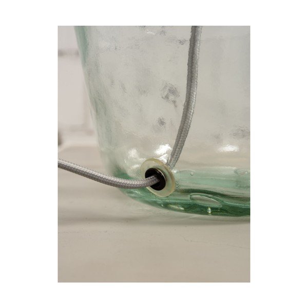 Namizna svetilka z bež senčnikom in strukturo iz recikliranega stekla Good&Mojo Murano, ⌀ 47 cm-image-4