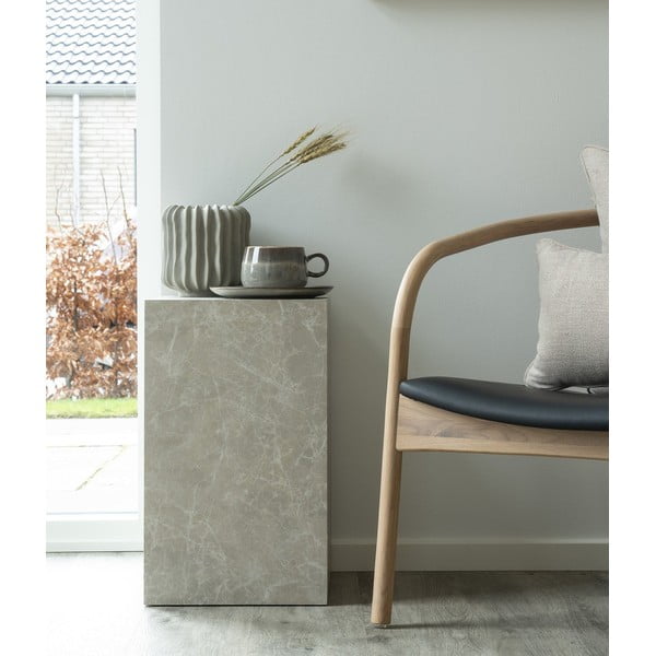 Stranska mizica v marmornem dekorju 30x30 cm Prague – House Nordic-image-1