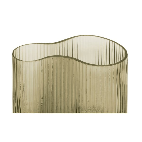 Zelena steklena vaza PT LIVING Wave, višina 18 cm-image-2