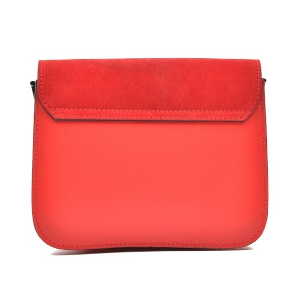 Rdeča usnjena torbica Mangotti Zoe