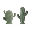Komplet 2 zelenih dekorativnih kipcev Bloomingville Cactus
