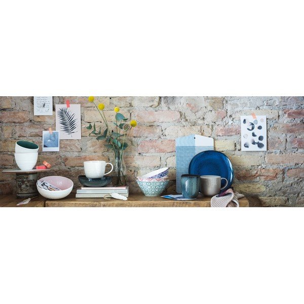 Temno moder lončen krožnik Villeroy & Boch Like Lave, ø 28 cm-image-1