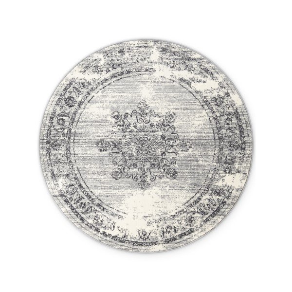 Siva/kremno bela okrogla preproga ø 160 cm Gloria Lydia – Hanse Home